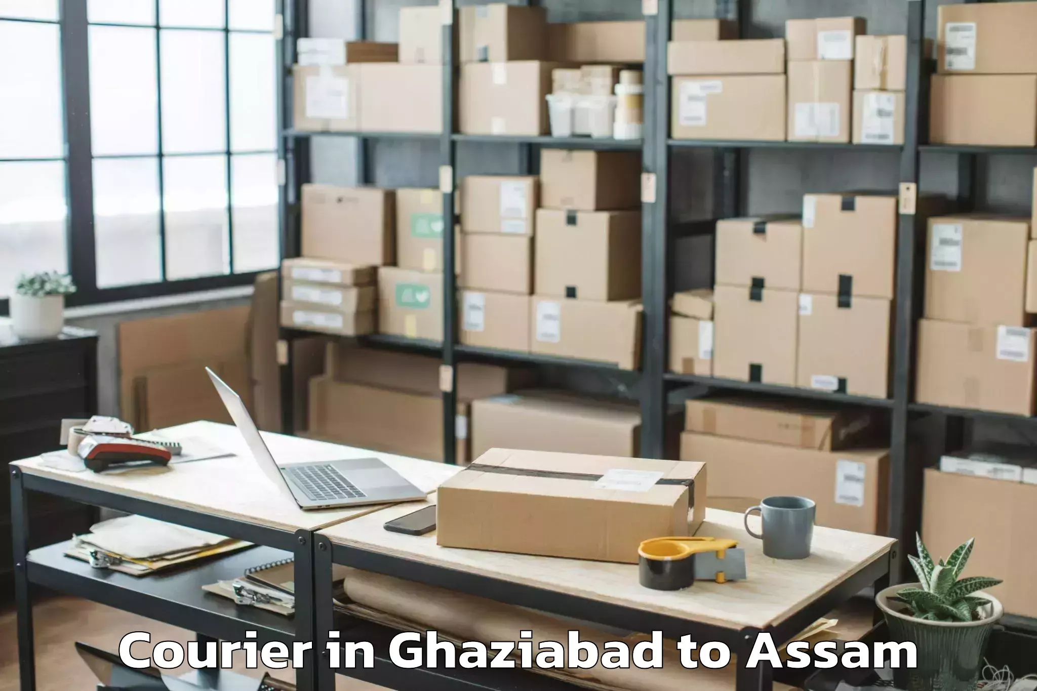 Leading Ghaziabad to Merangmen Courier Provider